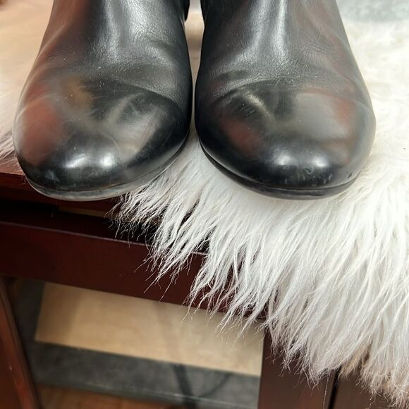 Paul Green KATHY Black Leather Ankle Boots US Sz 9 - Picture 5 of 12